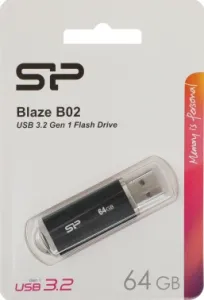   64GB USB Drive <USB 3.0> Silicon Power Blaze B02 Black (SP064GBUF3B02V1K)