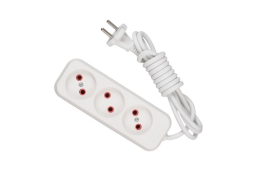 Удлинитель 3х2м без заземл. 10А IP20 Lezard 720-0302-303