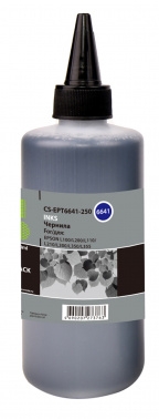 Чернила Cactus CS-EPT6641-250 черный 250мл для Epson L100/L110/L120/L132/L200/L210/L222/L300/L312/L3