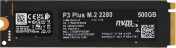   Crucial P3 Plus 500GB PCIe M.2 2280 SSD CT500P3PSSD8 CT500P3PSSD8