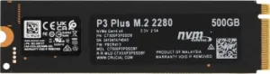   Crucial P3 Plus 500GB PCIe M.2 2280 SSD CT500P3PSSD8 CT500P3PSSD8