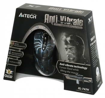  A4Tech XL-747H () USB,  6, 1-, 3600DPI