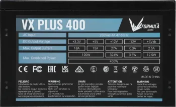   Formula ATX 400W AC VX PLUS (20+4pin) 120mm fan 2xSATA RTL