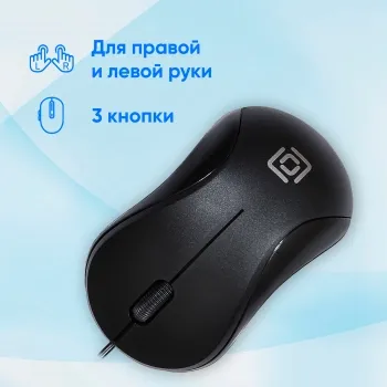  Oklick 115S for Notebooks Black Optical 1000DPI USB