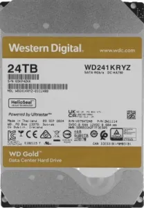  Western Digital 3.5; 24TB WD241KRYZ Gold SATA3, Cache 298MB, 7200 rpm
