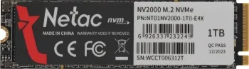  SSD Netac 1Tb M.2 2280 NV2000 NVMe PCIe NT01NV2000-1T0-E4X