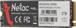  SSD Netac 1Tb M.2 2280 NV2000 NVMe PCIe NT01NV2000-1T0-E4X
