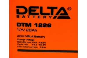  Delta DTM 1226 (12V, 26Ah)
