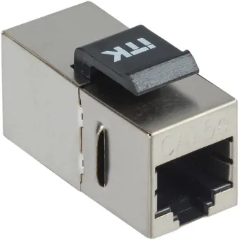 Проходной адаптер ITK CS7-1C5EF кат. 5E FTP RJ45-RJ45 Keystone Jack
