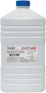 Тонер Cet CE28-K CET111072K500 черный бутылка 500гр. для принтера KONICA MINOLTA Bizhub C258/308/368