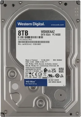   WD SATA-III 8TB WD80EAAZ Desktop Blue (5640rpm) 256Mb 3.5