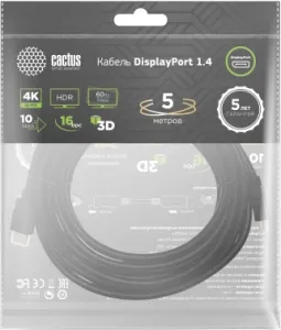  - Cactus CS-DP-DP-1.4-5 DisplayPort (m)/DisplayPort (m) 5. .. 