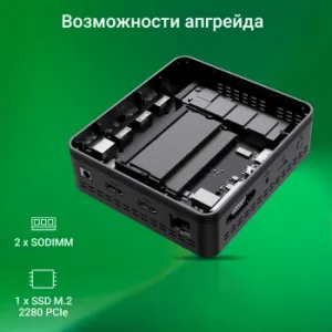 Digma Mini Office Cel N4020 (1.1) 4Gb SSD128Gb UHDG 600 CR Windows 11 Professional GbitEth Wi