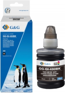  G&G GG-GI-490BK GI-490   140  Canon Pixma G1400/G2400/G3400/G4400