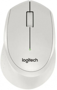   Logitech M330 Silent Plus White (, , 1000dpi, 2.4 GHz/USB-, 