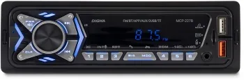  Digma MCP-227B 1DIN 2x45 v5.0 USB 2.0 AUX 2 