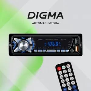 Digma MCP-227B 1DIN 2x45 v5.0 USB 2.0 AUX 2 