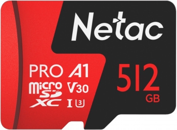 Флеш-накопитель NeTac P500 Extreme Pro MicroSDXC 512GB V30/A1/C10 up to 100MB/s