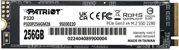  SSD Patriot PCIe 3.0 x4 256GB P320P256GM28 P320 M.2 2280