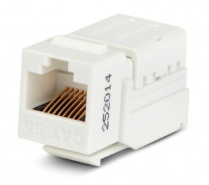   Hyperline KJNE-8P8C-C5e-90-WH  Keystone Jack RJ-45(8P8C),  5e