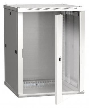 Шкаф ITK LINEA W 12U 600x600 мм дверь стекло, RAL7035