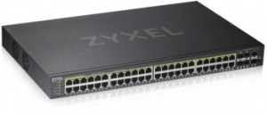 ZYXEL GS1920-48HPv2 Hybrid Smart switch PoE+ Zyxel Nebula Flex, 44xGE PoE+, 4xCombo (SFP/