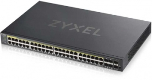  ZYXEL GS1920-48HPv2 Hybrid Smart switch PoE+ Zyxel Nebula Flex, 44xGE PoE+, 4xCombo (SFP/