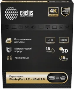  - Cactus CS-DP-HDMI-ADR DisplayPort (m)/HDMI (f) .. 