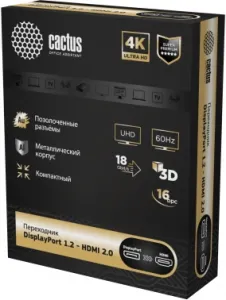  - Cactus CS-DP-HDMI-ADR DisplayPort (m)/HDMI (f) .. 