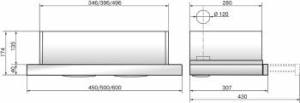  INTEGRA GLASS 60N-400-V2D STEEL/BLACK ELIKOR