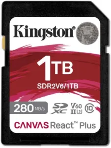   SDXC 1TB Kingston SDR2V6/1TB Canvas React Plus w/o adapter
