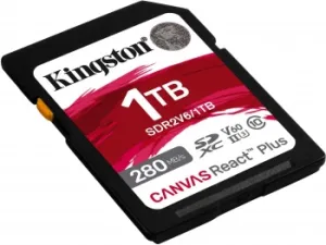   SDXC 1TB Kingston SDR2V6/1TB Canvas React Plus w/o adapter