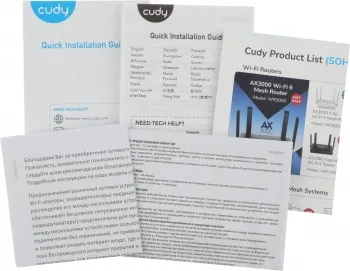  Mesh  Cudy M1300 (M1300 3-PACK) AC1200 10/100/1000BASE-TX/Wi-Fi  (.:3)