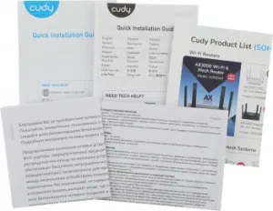  Mesh  Cudy M1300 (M1300 3-PACK) AC1200 10/100/1000BASE-TX/Wi-Fi  (.:3)