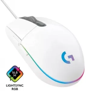  Logitech Mouse G102 LIGHTSYNC  Gaming White Retail