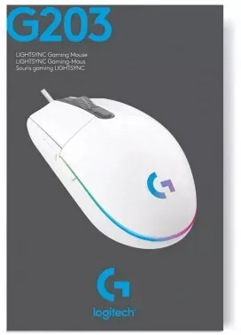  Logitech Mouse G102 LIGHTSYNC  Gaming White Retail
