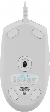  Logitech Mouse G102 LIGHTSYNC  Gaming White Retail
