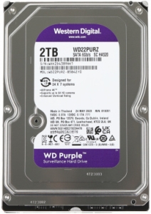   Western Digital 2Tb 5400rpm WDC PURPLE WD22PURZ SATA 6GB/S 256MB