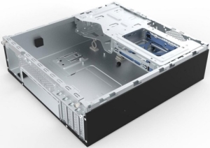     300. ase Foxline mATX Desktop 300W, 2xUSB3.0, 2xUSB2.0, toolless, Black, 