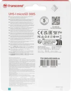   Transcend Micro SecureDigital 128Gb MicroSDXC Class 10 UHS-I U3, SD adapter}(TS128GUSD300