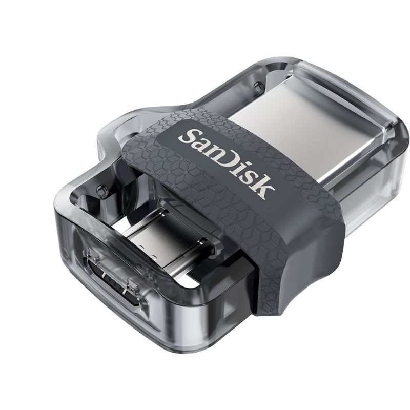 Флеш Диск 64GB SanDisk Ultra Android Dual Drive OTG, m3.0/USB 3.0, Black