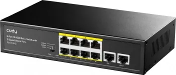  Cudy FS1010PG (L2) 8x100/ 2x1/ 8PoE+ 120W 