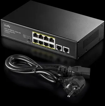  Cudy FS1010PG (L2) 8x100/ 2x1/ 8PoE+ 120W 