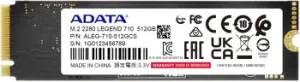  SSD ADATA 512Gb M.2  PCI-E LEGEND 710 [ALEG-710-512GCS]