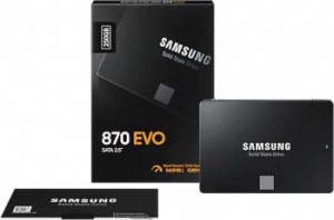  SSD Samsung 250GB 870 EVO, V-NAND 3-bit MLC, MGX, 2.5
