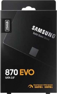  SSD Samsung 250GB 870 EVO, V-NAND 3-bit MLC, MGX, 2.5