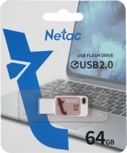   Netac 64Gb UA31 NT03UA31N-064G-20PK USB2.0, 