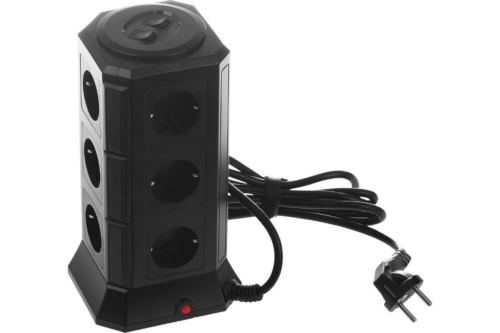  Qumo Power Tower Pro 12SP5U (P-0001), 12 , 2200 , 10A,  2 3*1  