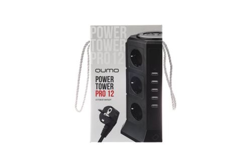   Qumo Power Tower Pro 12SP5U (P-0001), 12 , 2200 , 10A,  2 3*1  
