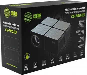  Cactus CS-PRO.03B.Full HD-A LCD 7500Lm LS 750Lm ANSI (1920x1080) 2300:1  :30000